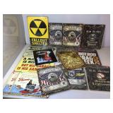 Lot of 15 Metal Man Cave signs - assorted sizes