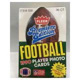 1990 fleer football sealed box