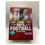 1991 score football sealed box