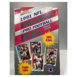 1991 pacific plus football sealed box