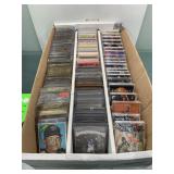 Huge box of mixed sports cards in cases