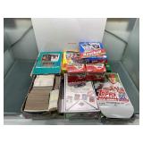 Mixed opened sports cards