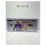 Kobe Bryant silver bank note