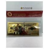 Stan lee gold bank note