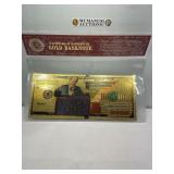 Trump gold bank note