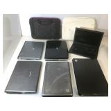 Lot of assorted laptops - no power cords - none