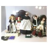 Lot of Porcelain Dolls and More - Franklin