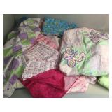 Assembled Butterfly Quilt Top 46x 37 and yards of