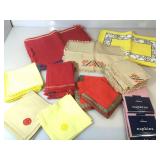 Linen napkins and placemats