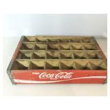 Divided Wooden Coca-Cola Tray