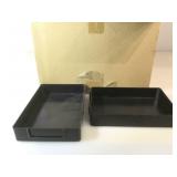 Lot of Black Hard plastic trays. 9x6x 1.5