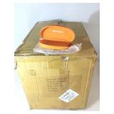 Box of 100 Orange Eyeglasses Cases. NIB