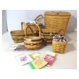 Assorted Lot of Longaberger Baskets. Various