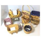 Assorted Lot of Longaberger Baskets. Various