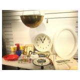 14in Brass Hanging Planter, vintage Freschetta