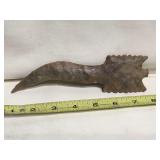 Flint Eagle banner handled curved knife, 7 inches