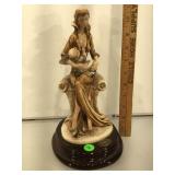 Santini sculpture, Mother and child, signed ,