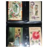 Collection of vintage post cards, approx 190 from