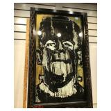 Reverse Painting on glass of Frankenstein
