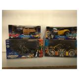4 die cast models, 2 Muscle Machines 1/18 scale,