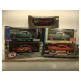 5 nos die cast models, 1/18 scale , American