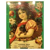 Antique original  1917 die cut chromothiho