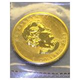 Gold 2004 1/10 oz canadian maple coin