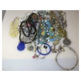 Tray Lot of Assorted Costume Jewelry. Tray not