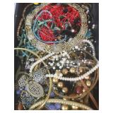 Tray Lot of Assorted Costume Jewelry. Tray not
