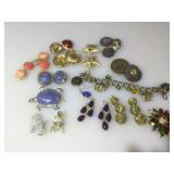 Tray Lot of Assorted Costume Jewelry. Tray not