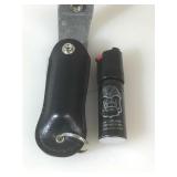 Police Magnum OC 17 Mace canister with leather