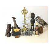 Lot of wooden house decorative items and more
