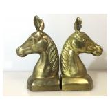 Pair of brass horse book ends, approx 5x2x9