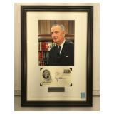 Lyndon B. Johnson, signed1st Day Cover, in a