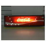 Coca Cola light up sign, 30 inches wide, tested