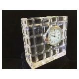 Waterford Crystal Desk clock , 3.25 x 3.25 x 1.
