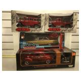 4 nos die cast vehicles, 2 So Real Concepts 1:24