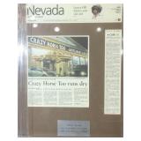 Framed Newspaper Cut Buffalo Jim and City