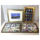 Lot of wall hanging board for magnets w/magnets,