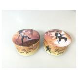 Pair of porcelain Elvis Presley Music Box