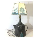 Enamel Coffee pot Lamp from Bonnie Springs