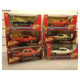 6 Johnny Lightning LE  1:24 scale Muscle Car