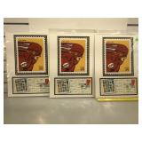 3 Flash DC comics 1 st Day covers displays with