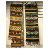 2 machine woven wraps, each 12 x 72 inches, nos