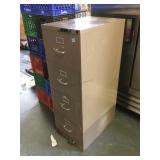 Metal File cabinet w/4 drawers, approx 52 inches