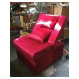 Magenta Massage chair w/adjustable back and