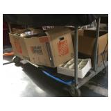 Table bottom - lot of assorted kitchen items and