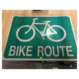 18x24 Official 3M Reflective Bike Route Metal