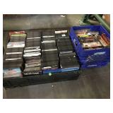 Lot of dvds and vhs tapes
