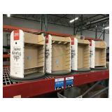 Lot of 4 rotating display stands - approx. 18 in